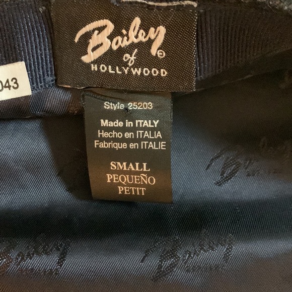 NWT Bailey of Hollywood TWEED FLAT CAP BLACK/Grey for men/women size S petit - Picture 7 of 9